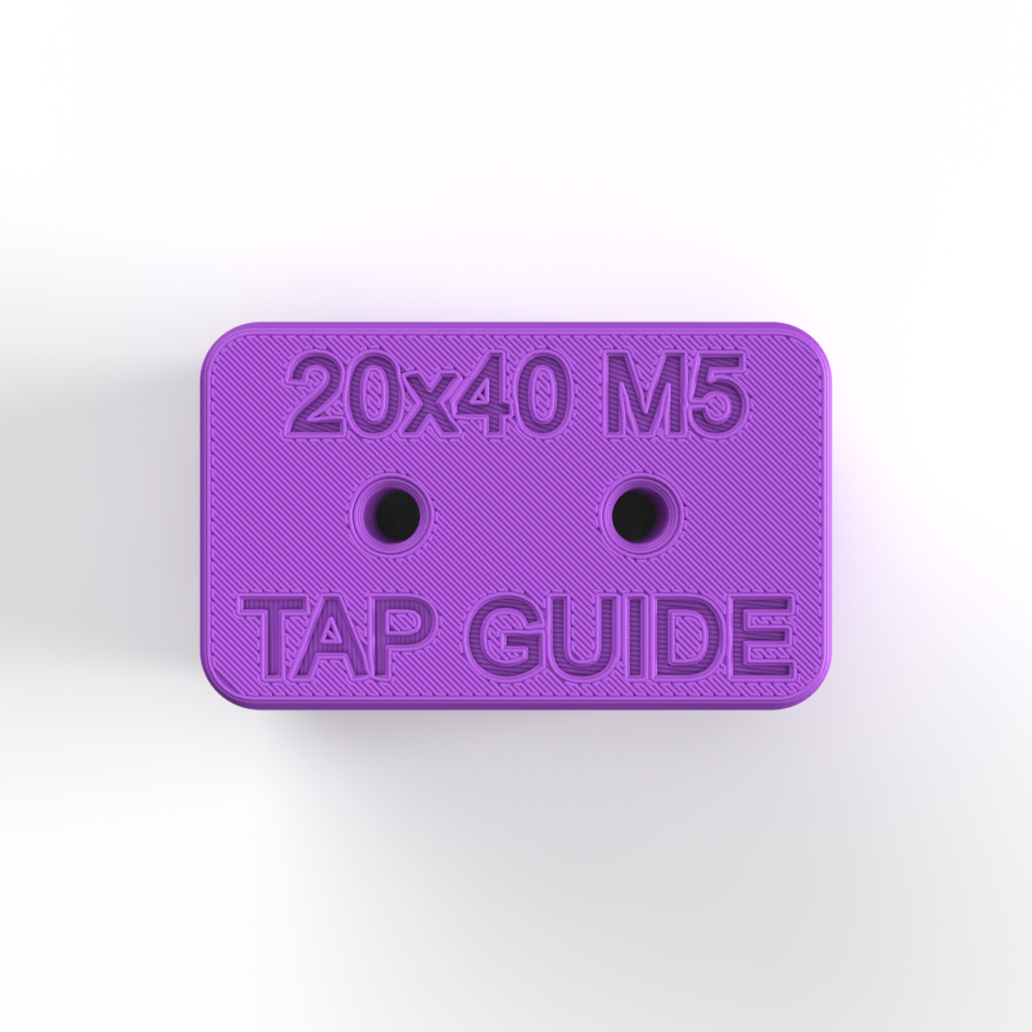20x40 Aluminum Profile Tap Guide Fixture - M5