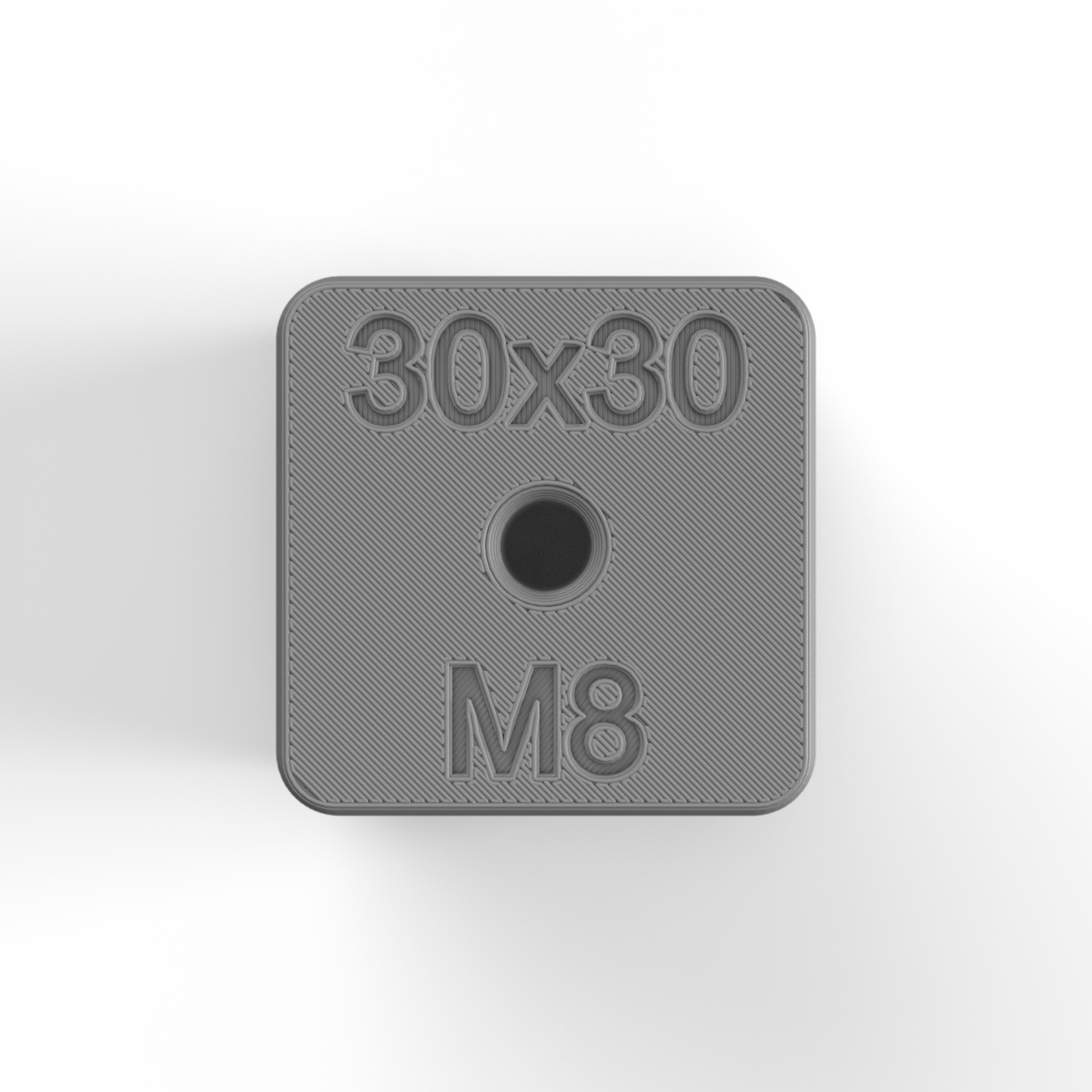 30x30 Aluminum Profile Tap Guide Fixture - M8