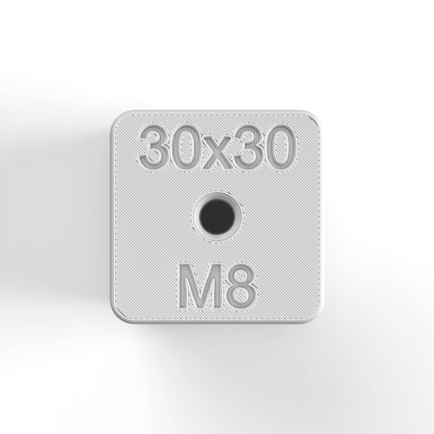 30x30 Aluminum Profile Tap Guide Fixture - M8