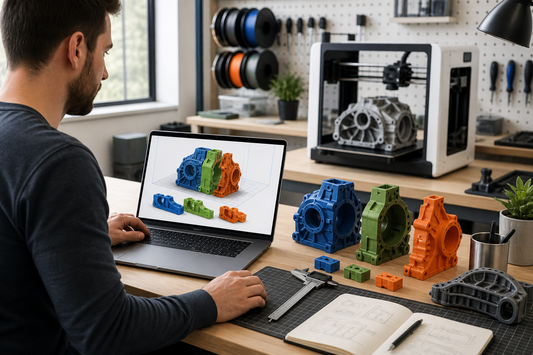 Maker workshop using Mesh Splitter to prepare oversized 3D models for printing