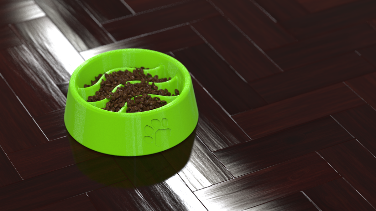 Our 3D-Printed Slow Feeder Dog Bowl