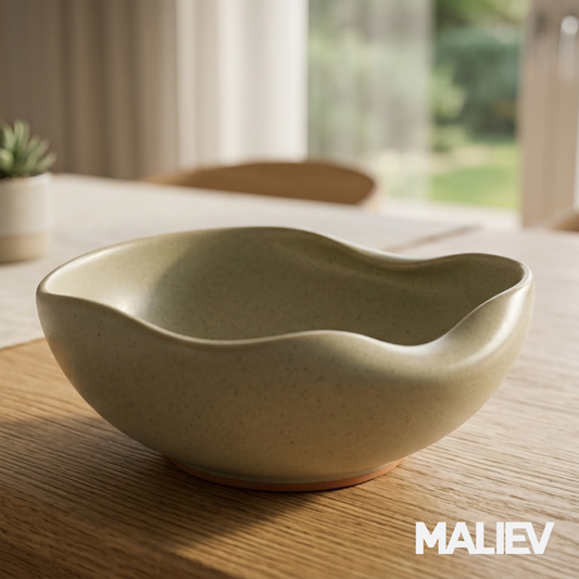 Wavy Organic Nordic Ceramic Bowl (3D Model files)