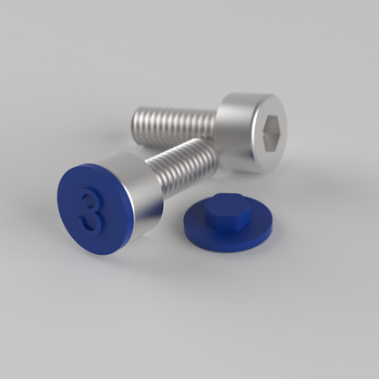 DIN912/ISO 4762 Hex Socket Screw Head Covers - Polypropylene