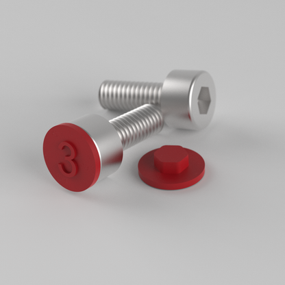 DIN912/ISO 4762 Hex Socket Screw Head Covers - Polypropylene