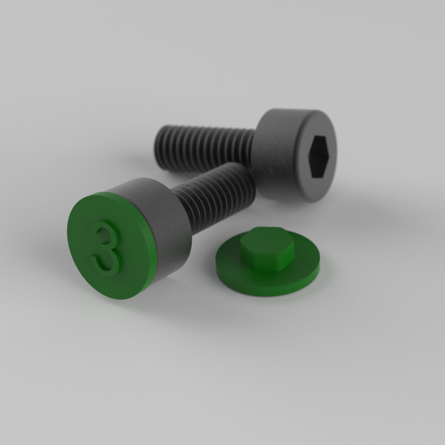 DIN912/ISO 4762 Hex Socket Screw Head Covers - Polypropylene