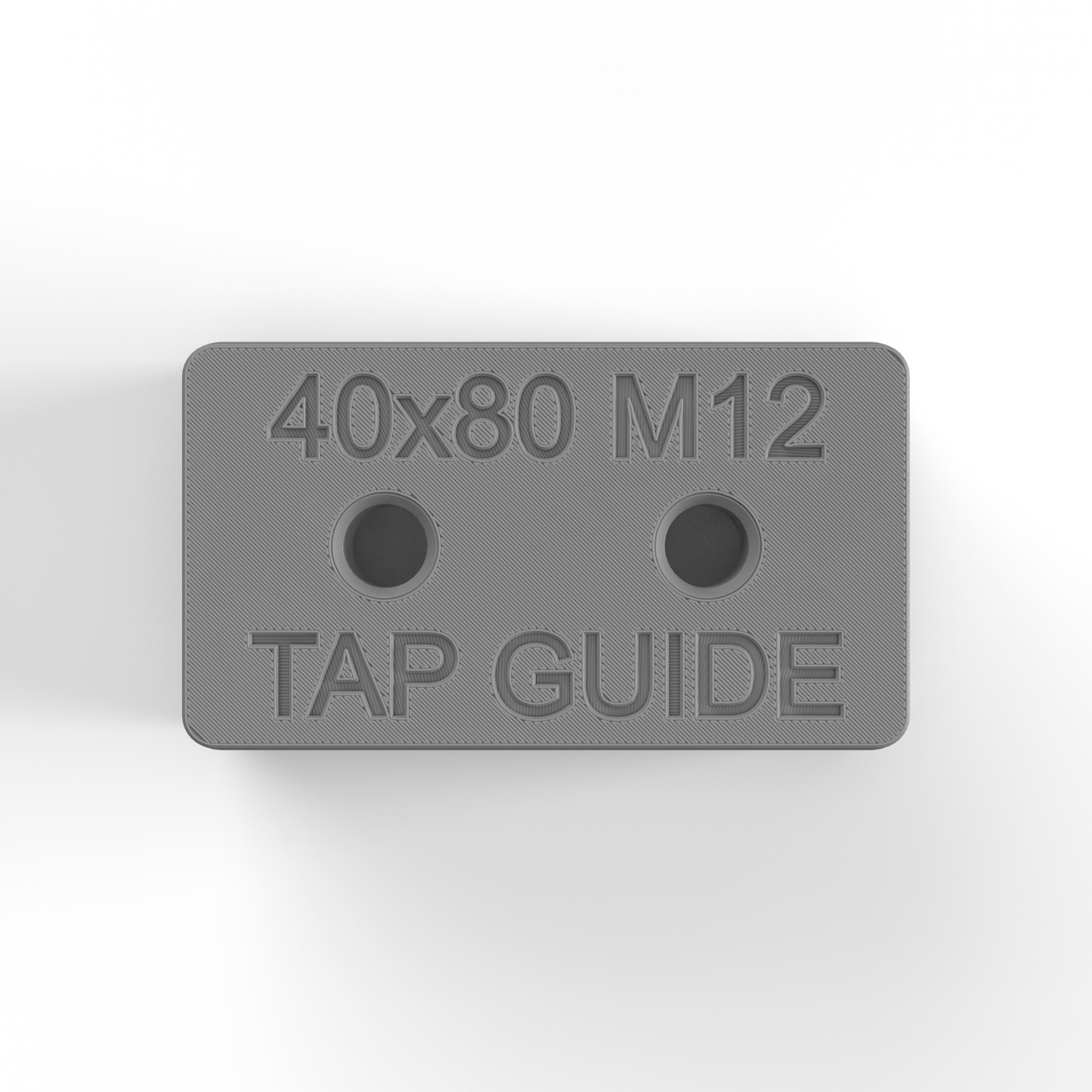 40x80 Aluminum Profile Tap Guide Fixture - M12