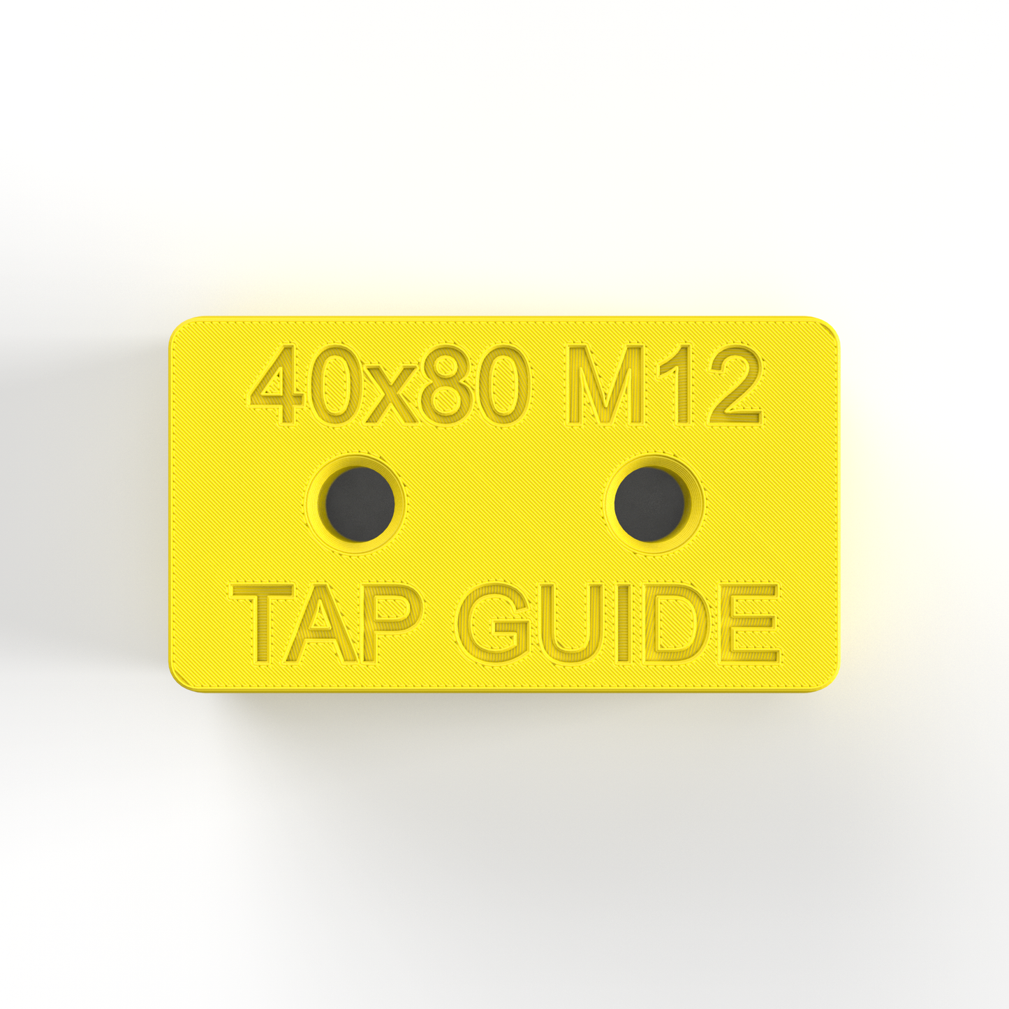 40x80 Aluminum Profile Tap Guide Fixture - M12