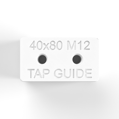 40x80 Aluminum Profile Tap Guide Fixture - M12