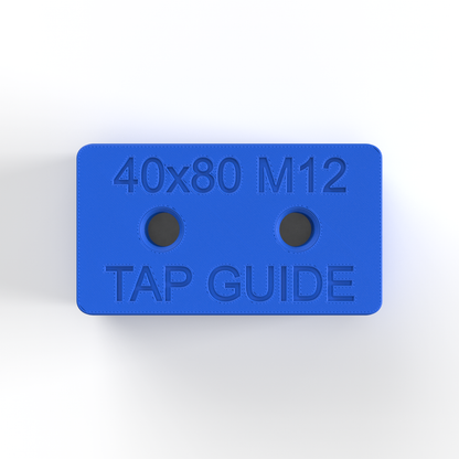 40x80 Aluminum Profile Tap Guide Fixture - M12