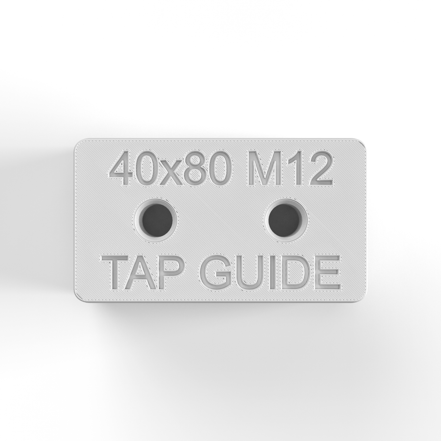 40x80 Aluminum Profile Tap Guide Fixture - M12