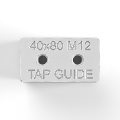 40x80 Aluminum Profile Tap Guide Fixture - M12